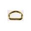 1 1/2 inch heavy welded brass plated D ring