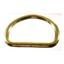 2 inch heavy welded brass plated D ring