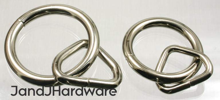 Loop and D rings for leather craft