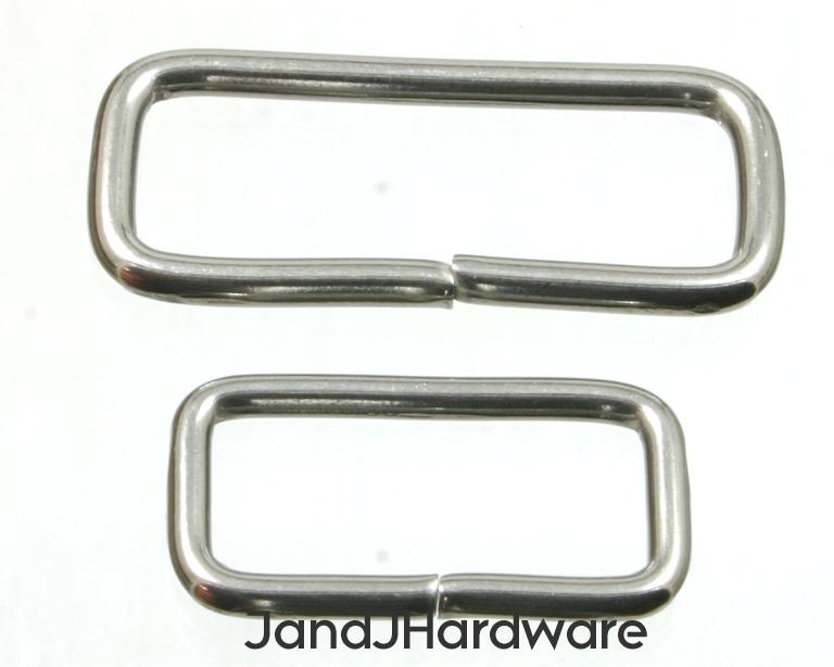 Stainless steel loops or belt keepers