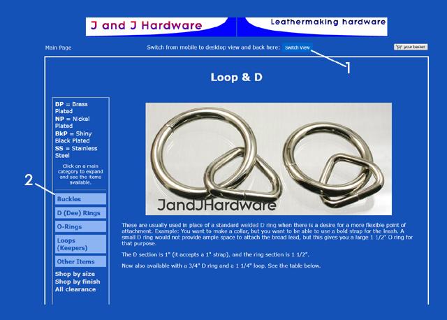 A view of the upper part of our new pages