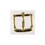 one inch buckle brass plated with solid brass tongue